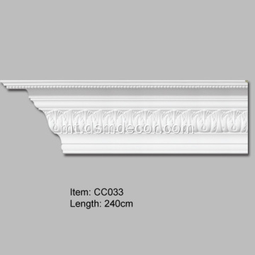 Moulding tal-kuruna tal-werqa tal-Acanthus minquxin